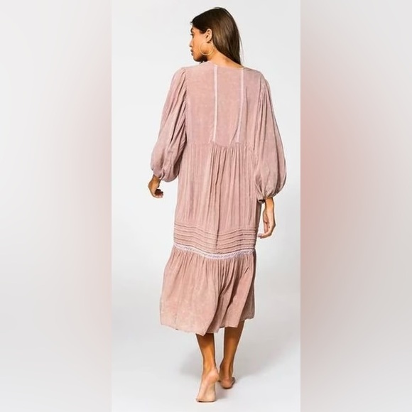 Young Fabulous & Broke Boho Festival Cottagecore Midi Dress - Picture 9 of 9